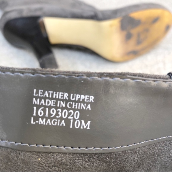 Franco Sarto Grey Suede Magia Boot sz 10 - Picture 7 of 8